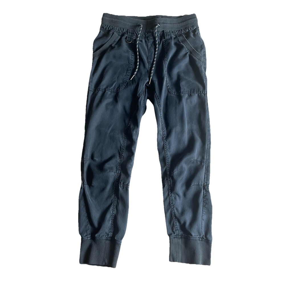 Anthropologie Pilcro Mallory Utility Pants XS Lyocell Elastic Waist Blue Pull On